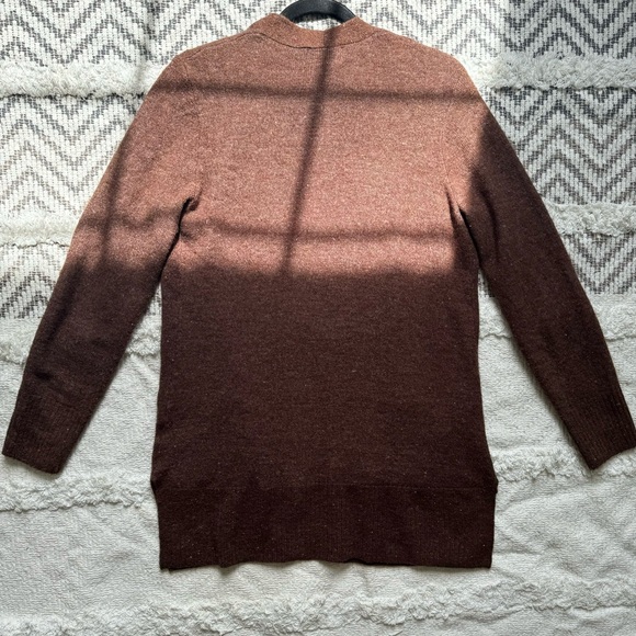 Old Navy Size S Brown Long-Line Open-Front Cardigan - Picture 2 of 5